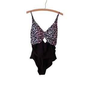 Cocopear One Piece Womens Swimsuit Leopard Print Size XL